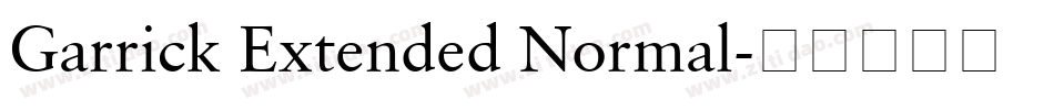 Garrick Extended Normal字体转换